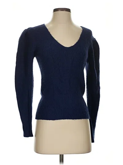 Pre-owned Something Navy Pullover Sweater In Blue