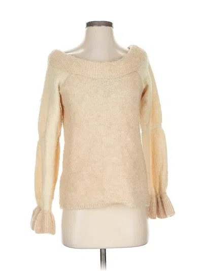 Pre-owned Something Navy Pullover Sweater In Brown