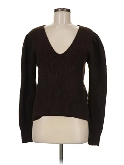 Pre-owned Something Navy Pullover Sweater In Brown