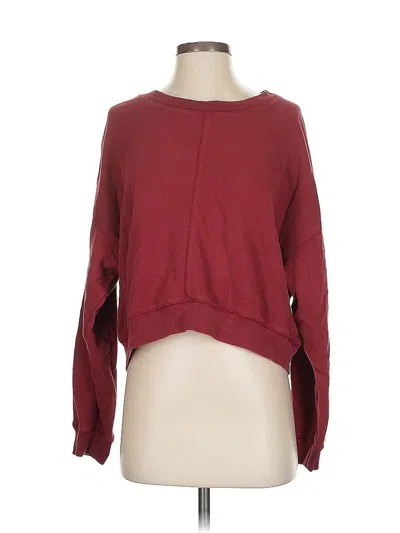 Pre-owned Something Navy Pullover Sweater In Burgundy