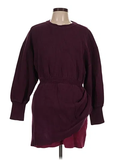 Pre-owned Something Navy Pullover Sweater In Burgundy