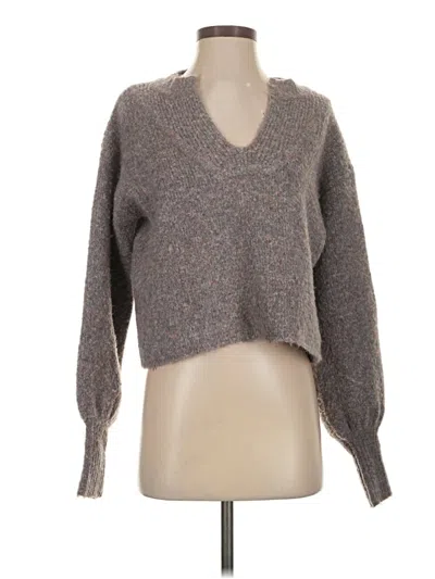 Pre-owned Something Navy Pullover Sweater In Gray