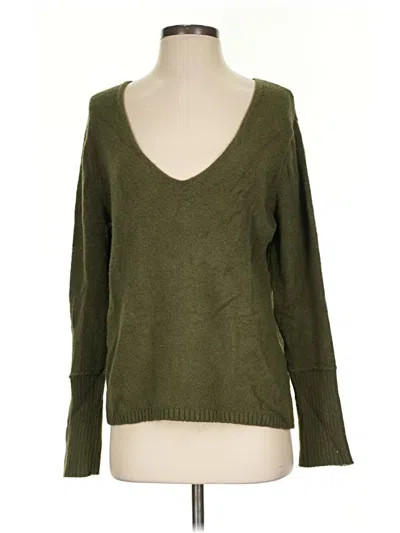 Pre-owned Something Navy Pullover Sweater In Green