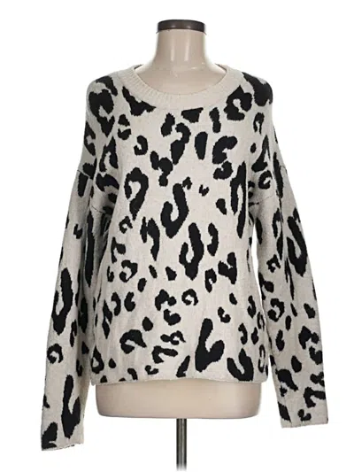 Pre-owned Something Navy Pullover Sweater In Ivory