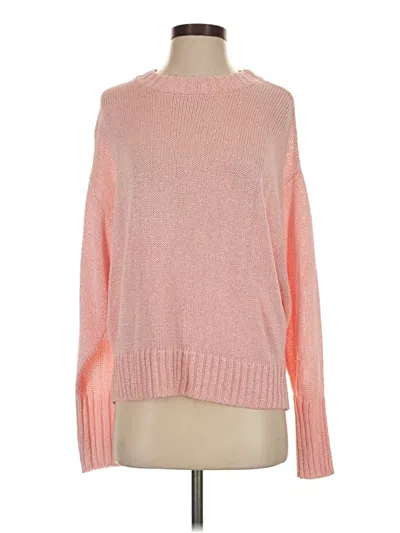 Pre-owned Something Navy Pullover Sweater In Pink