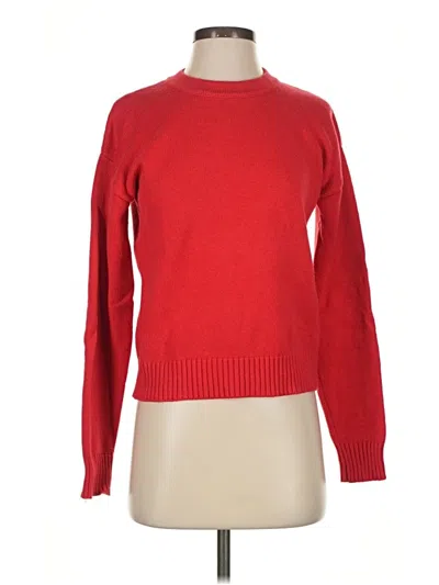 Pre-owned Something Navy Pullover Sweater In Red