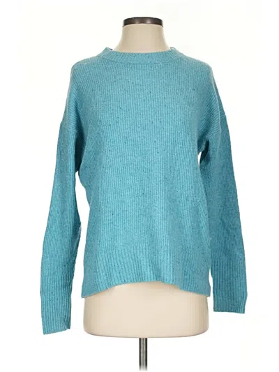 Pre-owned Something Navy Pullover Sweater In Teal