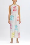 Something Navy Rainbow Embroidered Jumpsuit In Multi