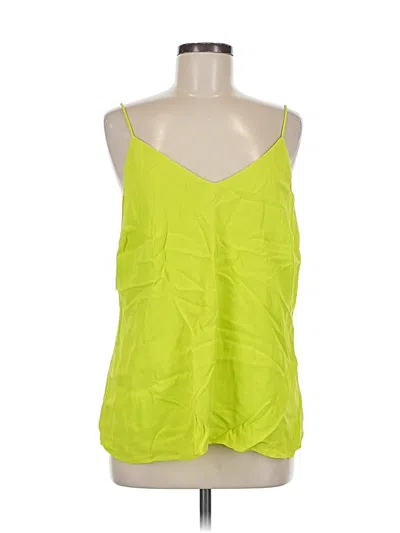 Pre-owned Something Navy Sleeveless Blouse In Green