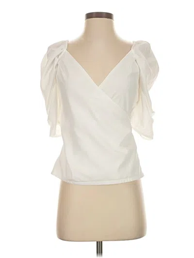 Pre-owned Something Navy Sleeveless Blouse In Ivory