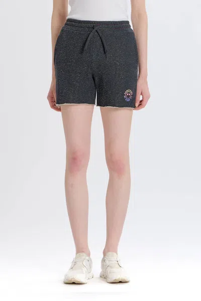 Something Navy Something To Smile In Sweatshorts In Black