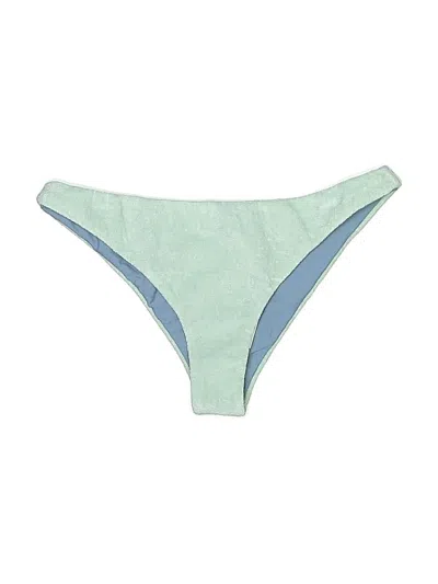 Pre-owned Something Navy Swimsuit Bottoms In Green