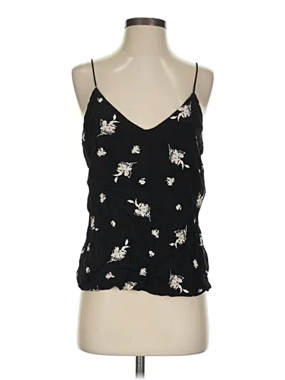 Pre-owned Something Navy Tank Top Black Halter Neckline Tops