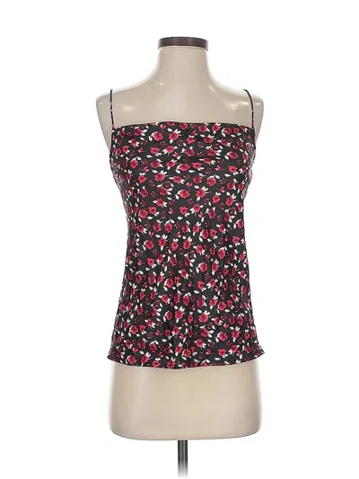 Pre-owned Something Navy Tube Top Red Strapless Neckline Tops