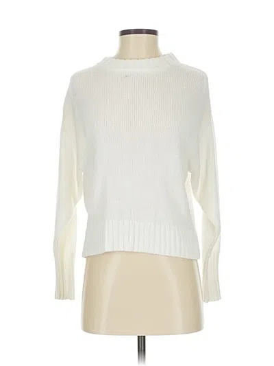 Pre-owned Something Navy Turtleneck Sweater In Ivory