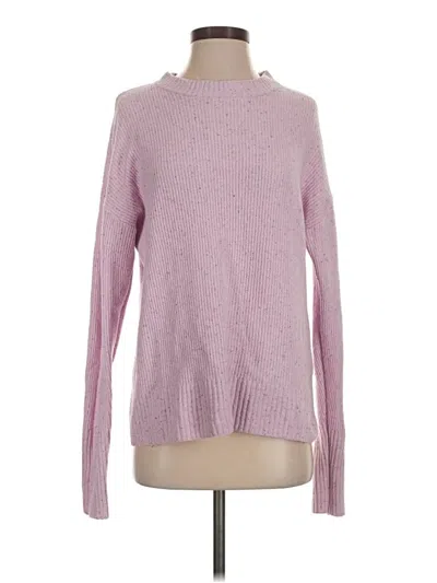 Pre-owned Something Navy Turtleneck Sweater In Purple