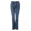 Something Navy Women's High Waisted Straight Leg Jeans In Medium Blue In Blue