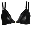 Something Wicked Women's Black Mia Leather Soft Cup Triangle Bra In Black