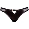 Something Wicked Women's Black Montana Leather Open Back Ouvert Brief In Black