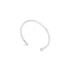 Somethingaboutus Men's Bangle Bracelet Polished Silver
