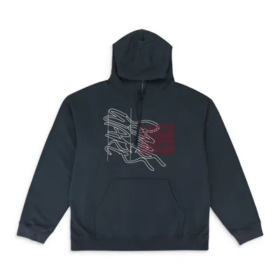 Someware New Logo Black Hoodie In Blue