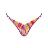 Somewhere Never Women's Pink / Purple Paint The Town Thong In Pink/purple