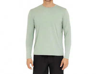 Somewhere Sunny Men's Upf 50+ Bamboo Everyday Long Sleeve Top In Eucalyptus In Multi