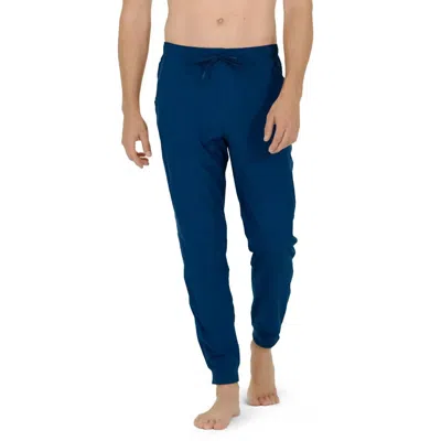 Somewhere Sunny Men's Upf50+ Lightweight Upcycled Joggers In Navy In Blue
