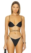Sommer Swim Ella Top In Nero