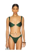 Sommer Swim Soriya Bikini Top In Ivy