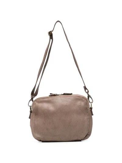 Sommet Arlo Petalino Leather Shoulder Bag In Neutral