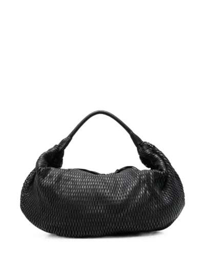 Sommet Aura Rete Laser-cut Shoulder Bag In Black