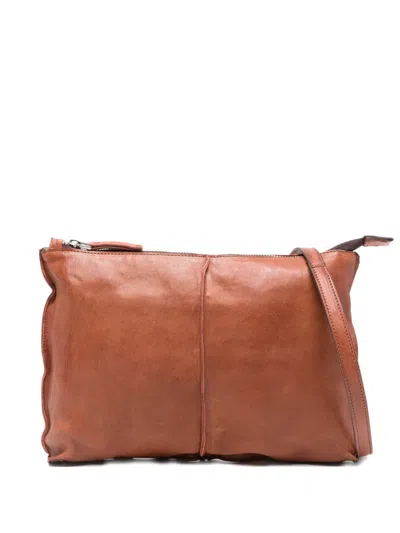 Sommet Clark Leather Clutch Bag In Purple