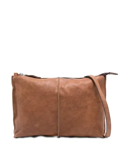 Sommet Clark Zip Sheepskin Cross Body Bag In Pink