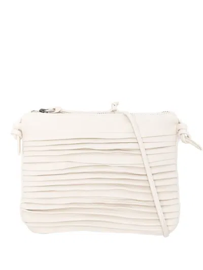 Sommet Country Pleated Cross Body Bag In Neutral
