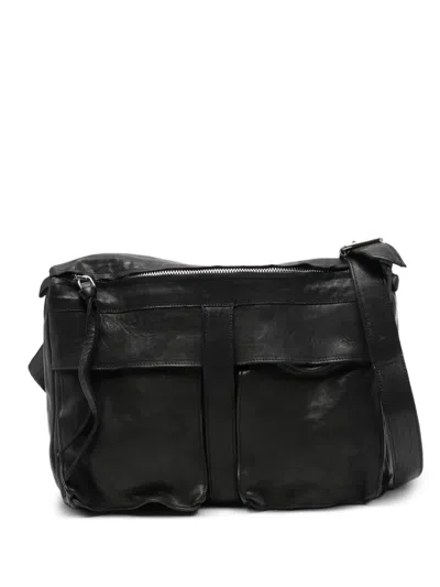 Sommet Cube Front-pocket Tote Bag In Black