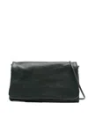 Sommet Folded Leather Satchel Bag In Green