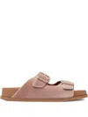 Sommet Follonicas Tortora Double-buckle Sandals In Pink