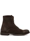 Sommet Lace-up Fastening Boots In Brown