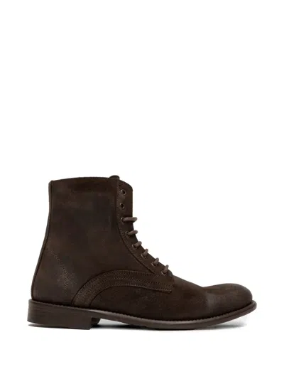 Sommet Lace-up Ankle Boots In Brown