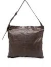 Sommet Large Lidia Leather Shoulder Bag In Brown