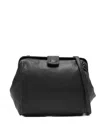 Sommet Leather Cross Body Bag In Black