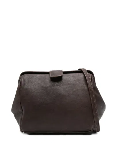 Sommet Leather Cross Body Bag In Brown
