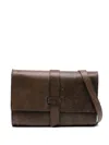 Sommet Leather Satchel Bag In Brown