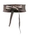 Sommet Leather Tie-fastening Belt In Brown
