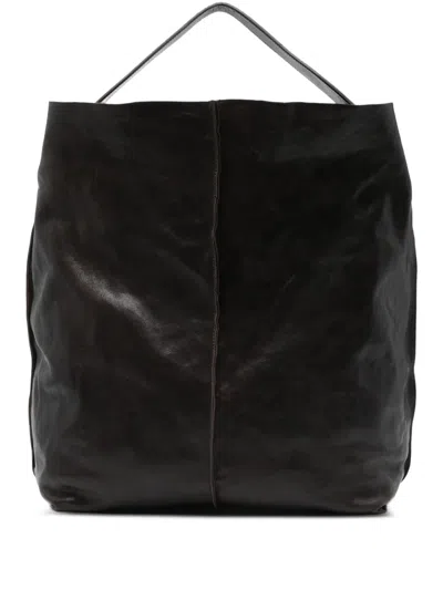 Sommet Leather Top-handle Shoulder Bag In Brown