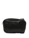 Sommet Leather Zip-fastening Belt Bag In Black