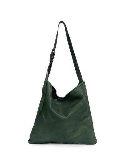 Sommet Lidia Leather Shoulder Bag In Green