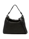 Sommet Medium Leather Tote Bag In Black