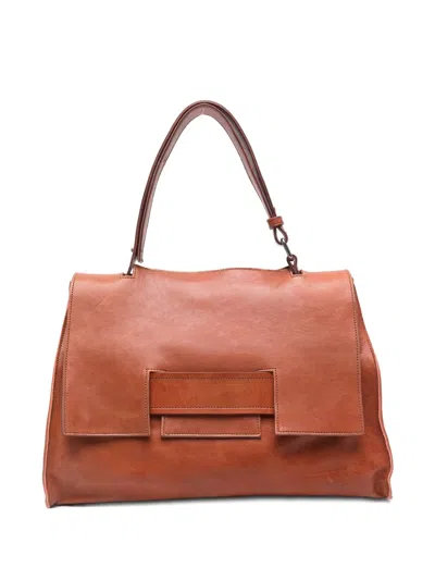 Sommet My Way Flap-top Leather Shoulder Bag In Pink